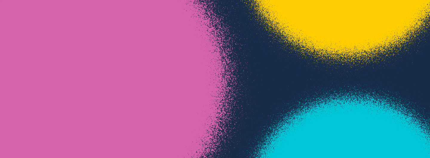 grit circles with magenta, cyan and yellow